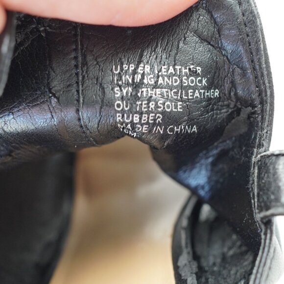 Banana Republic Black Leather Block Heel Sandals Size 9 Peep Toe Slingback Flawe - Picture 9 of 10